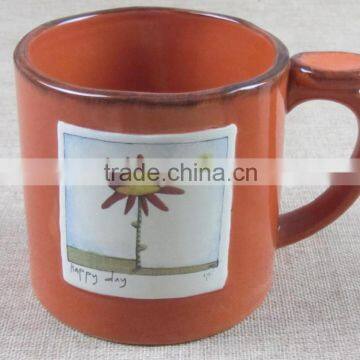 "Pinsun"capacity Glazed Stoneware Mug