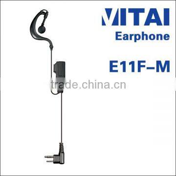 VITAI E11F-M G-Shape Earhook & Earbuds Tube Type Walkie Talkie Earphone