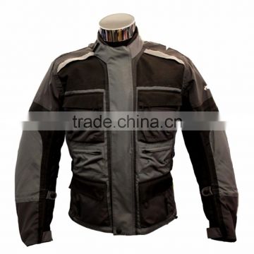 Leather Motorbike Racing Jacket (Full Safety Motorbike Leather Jacket )