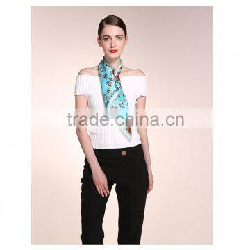 100% Silk Jacquard Shawl, Triangle Neck Scarf photo-4