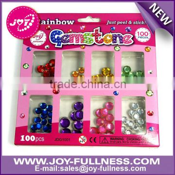 Kids round shape gem stones for decorating