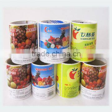 Color printed foods label