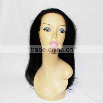 niceremyhair silk straight wave Brazilian human hair clip in half wig