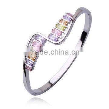 2015 New Fashion Women Design Silver Plated Zircon Bracelet