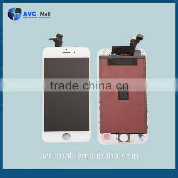 china wholesale LCD display & touch assembly with frame for iphone 6 white