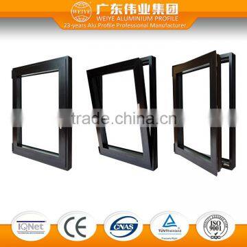 China top quality low E casement window with electrophoresis finish