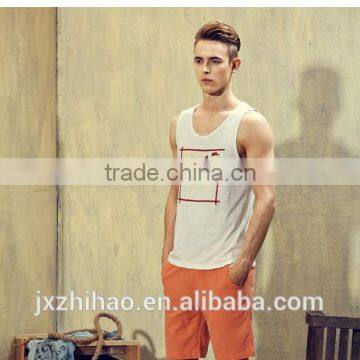Fashion Cotton Printing USA Workout Tank Top for Men Hotsale photo-3