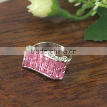 Fashion Design silver zircon cubic ring aaaa cubic zirconia rings