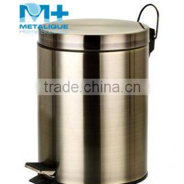 304 stainless steel household dustbin waste bins 5L-BR