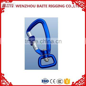 wholesale high quality capacity swivel d type aluminum hook