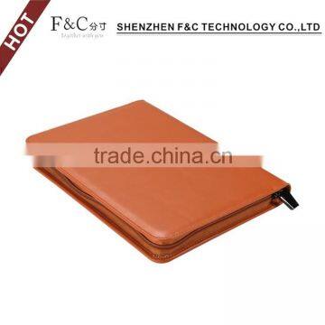 Shenzhen handmade deluxe leather look 2-in-1 detachable child proof tablet case for ipad pro