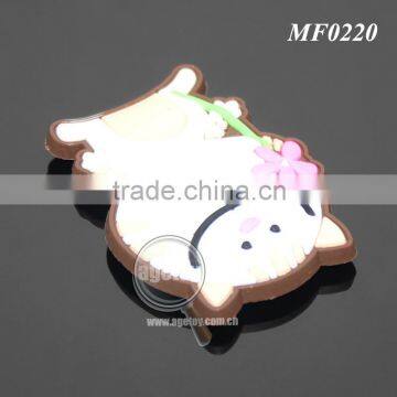 Cute Lovely Cat Shaped Promotional Soft Rubber Injection Molding Animation PVC Cartoon Fridge Magnet photo-3