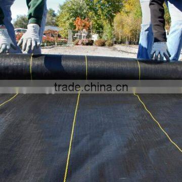 black weed mat pe /pp woven fabric agricultural ground sheet cover usage to control grass growing