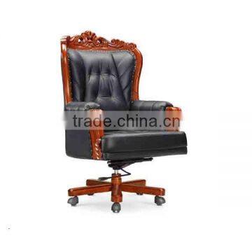 2015 luxury Boss Traditional Executive chair Oxblood Vinyl Chair With Mahogany Finish Oxblood