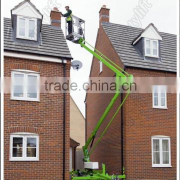 Telescopic or articulating or hybird hydraulic boom lift with bucket