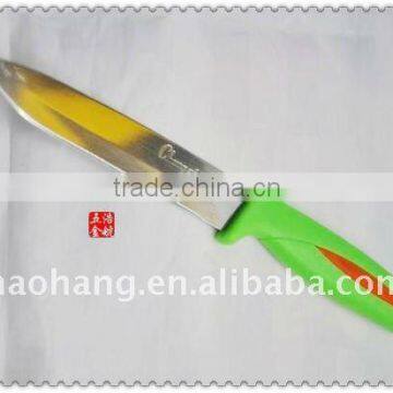 High quality green handle stainless steel knife