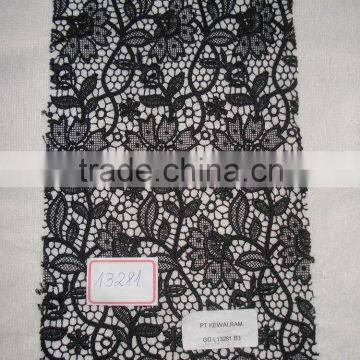 Quality stylish chemical black lace fabric