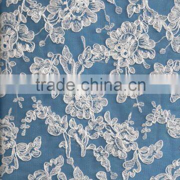 Best new design corded bridal lace fabric