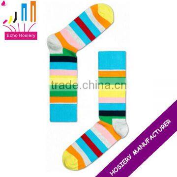 men's rainbow socks stripe socks happy socks