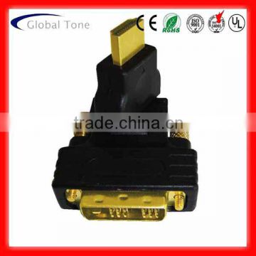 DVI (18+1) MALE TO HDMI MALE ADAPTER ROTATING 270