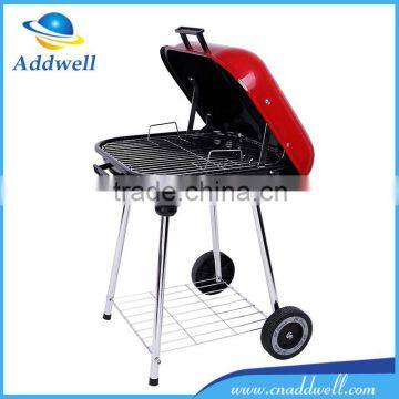 Attractive portable balcony bbq grill with wheel