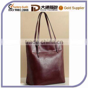 2015 Last Design Real Genuine Leather Woman Fashion Handbag Hot Sale Tote Travel Shoulder Bag For Teenager