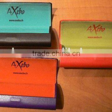 Embossed Logo Printing Glossy Fold Factory Eyeglasses Case photo-2