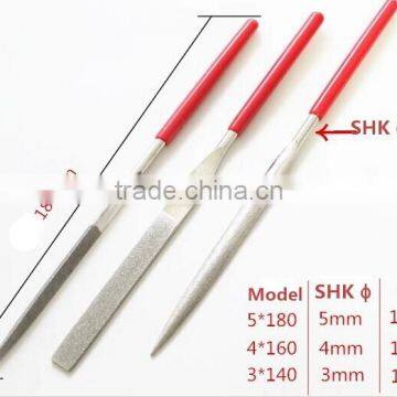 Shanghai 4x160mm 5pc diamond flat files use glass
