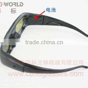 custom popular nice looking universal active shutter glasses compatible with sharp