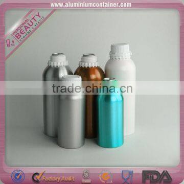 S-Aluminum color oil bottle With Blue Aluminum LID