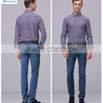 Light Blue Men Jeans Fashion Autumn Apring Cotton 4 Pocket Vintage Blue Basic Mens Denim Jeans With Skinny Leg and 3d Whiskers photo-1