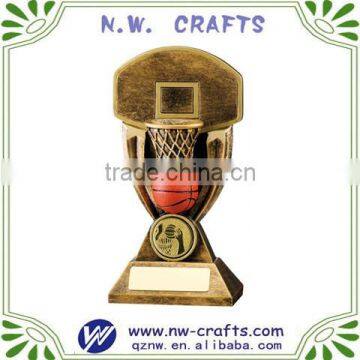 Hot design resin basketball souvenir sport awards