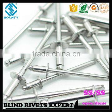 DOME HEAD OPEN END HIGH QUALITY ISO 15983 316 STAINLESS STEEL BLIND RIVETS FOR UK MARKET photo-2