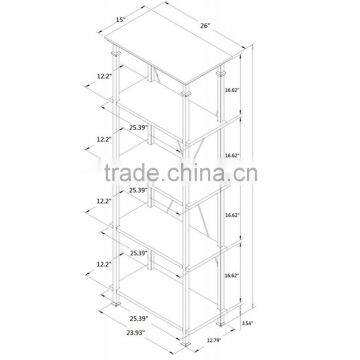 Assembly Wooden Furniture Book Stand Holder Antique Metal Book Stand photo-6