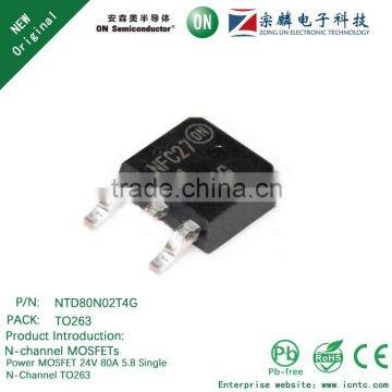 Genuine original NTD80N02T4G TO263 N-channel MOSFETs 80A 24V
