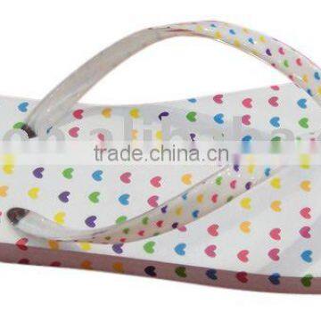 fashion lady transfer printing flip flop