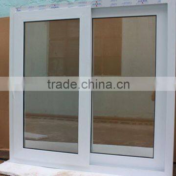 Anti-aging Nonflammable PVC Profile Tempered Glass Sliding Window photo-2