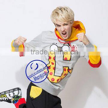 Custom Mens Fleece Sweatshirt Hoodies With Fashion Design photo-3