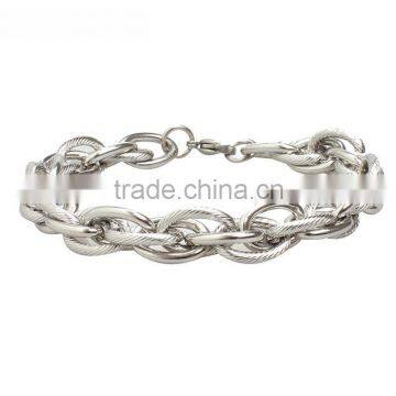 Kindy Jewelry JCB0235 Latest Design Natural Color Stainless Steel Bracelet Hand Chain for Men Supplier's Choice photo-2