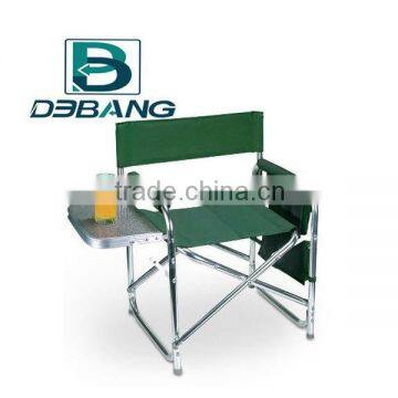 Folding Aluminium Director Chair With Side Table And Cell Phone Holder DB1022A