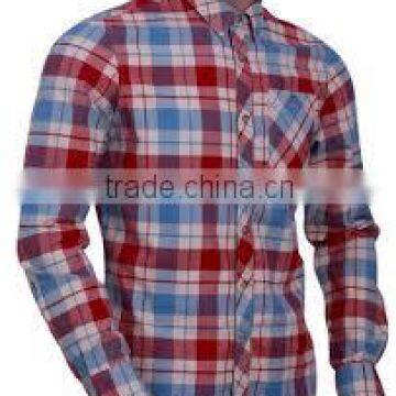 100% cotton yarn dyed checked flannel shirt for adult