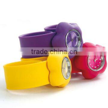 hot sale Quartz Slap Wrist flower Watch with Quartz Movement