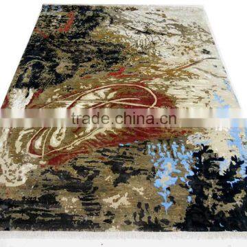 Modern Wool Bamboo Silk Carpet