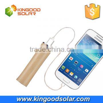 China supplier Li-polymer battery wooden power bank 2200mah lip stick power bank