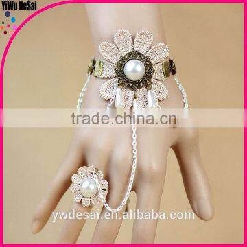 2015 new bracelet Fashion lace bracelet with ring new models bracelets