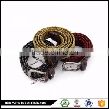 mix color men double face elastic strench belt