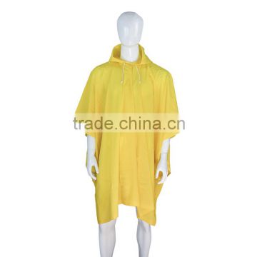 cheap hot selling 100% waterproof PVC adult raincoat