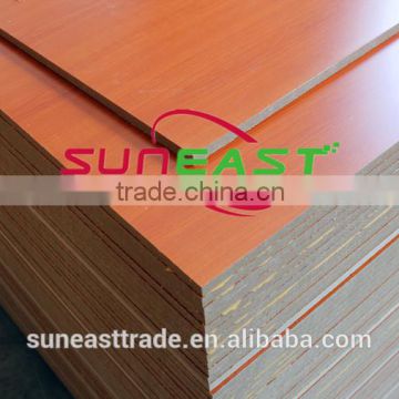 16mm cherry melamine MDF,melamine coated MDF