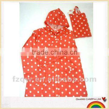 Cute women PVC or EVA raincoat