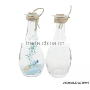 250ml Empty Cork Stoppers Perfume Glass Bottles,Airtight Cork Lid Drift Glass Bottles photo-5